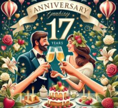 Celebra 17 Años de Amor y Risas: Brindemos por un Aniversario Inolvidable
